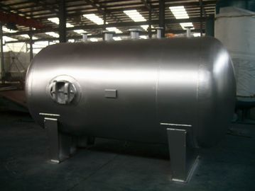 Stationary Horizontal Q235-B Stainless Steel Tank / Pressure Vessel Tank