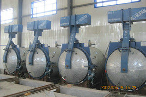 Saturated Steam AAC Concrete Autoclave For Wood / Brick / Rubber / Food